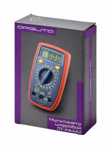 Мультиметр цифровой с прозвонкой тестер тока и напряжения Орбита OT-INM22